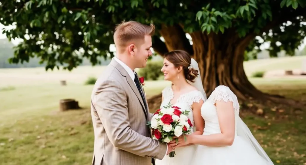 caption for a wedding picture