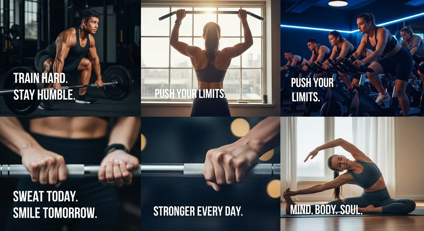 gym captions