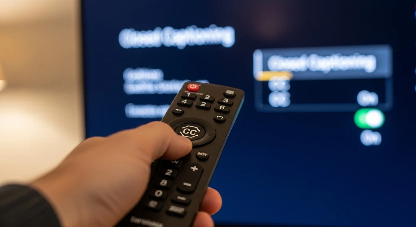 how to turn off closed captioning