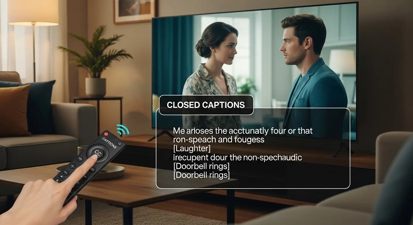 meaning of closed captioning