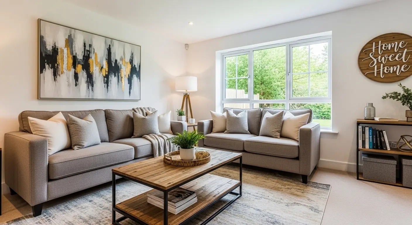 new home captions