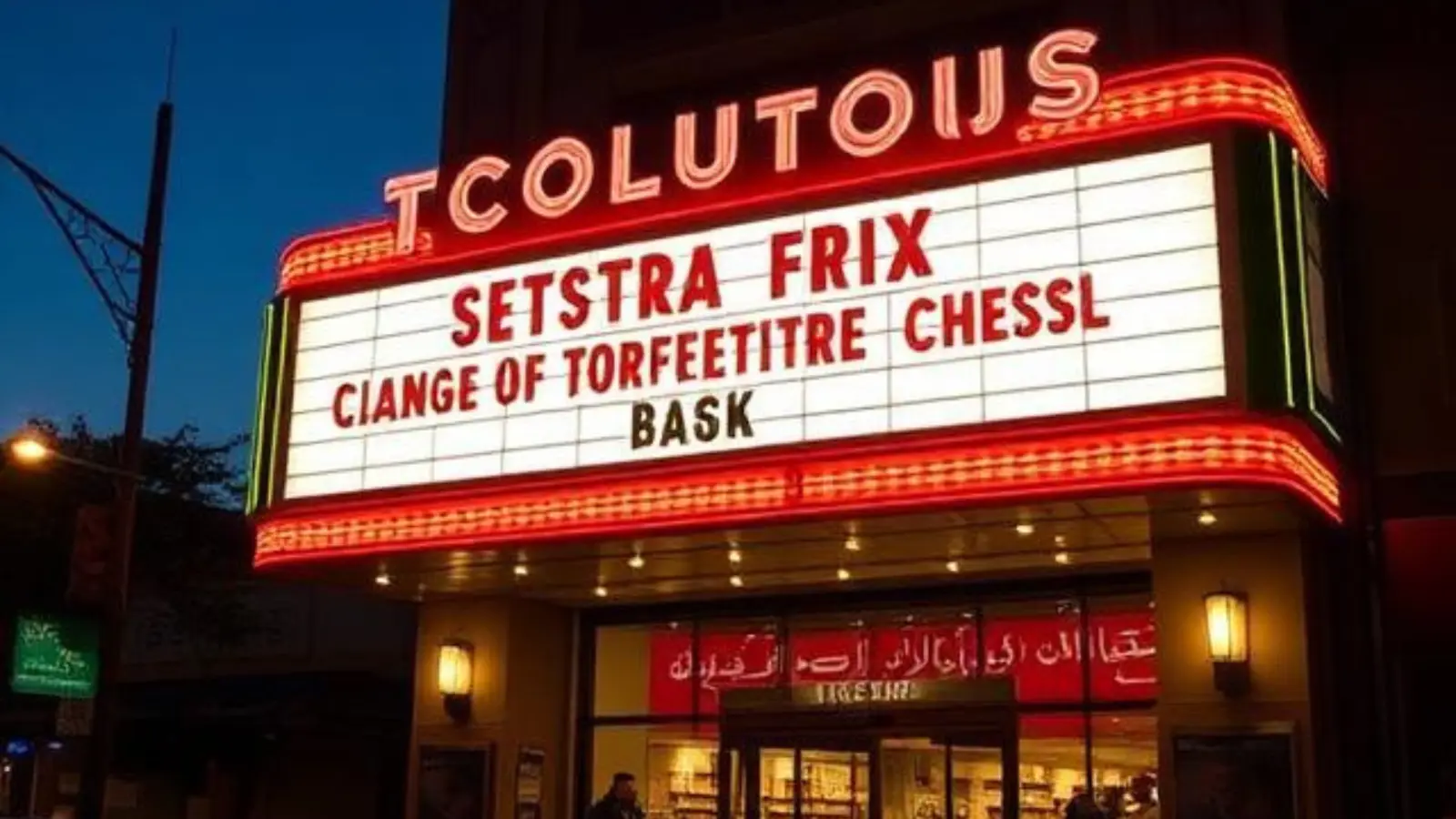 closed caption movie theater