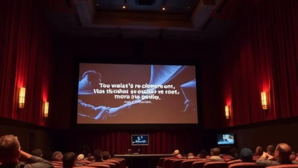 closed caption movie theater