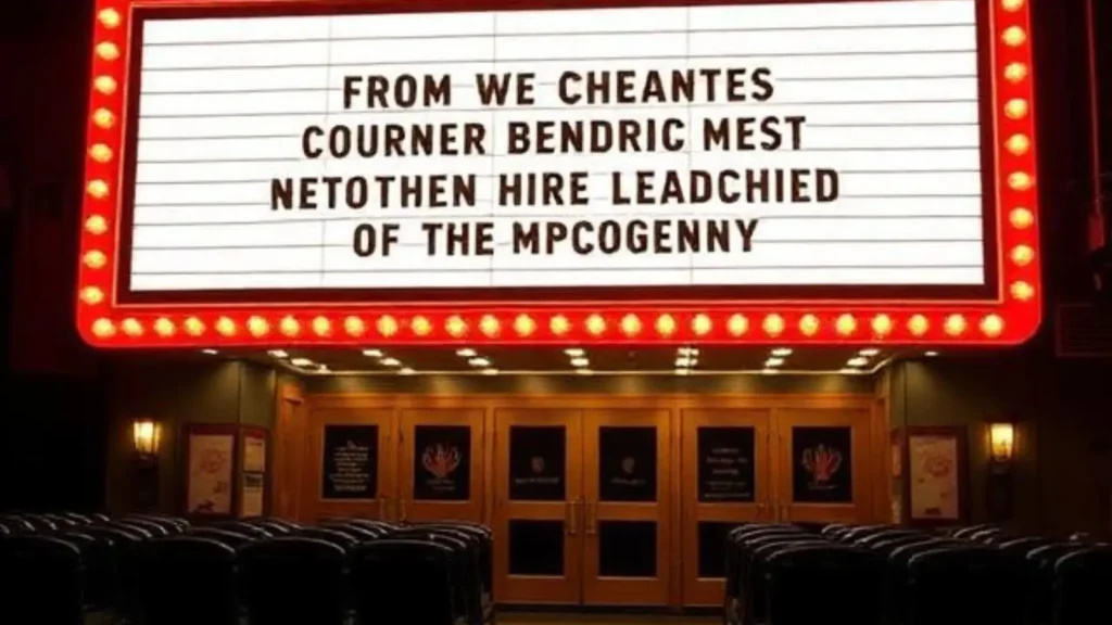 closed caption movie theater