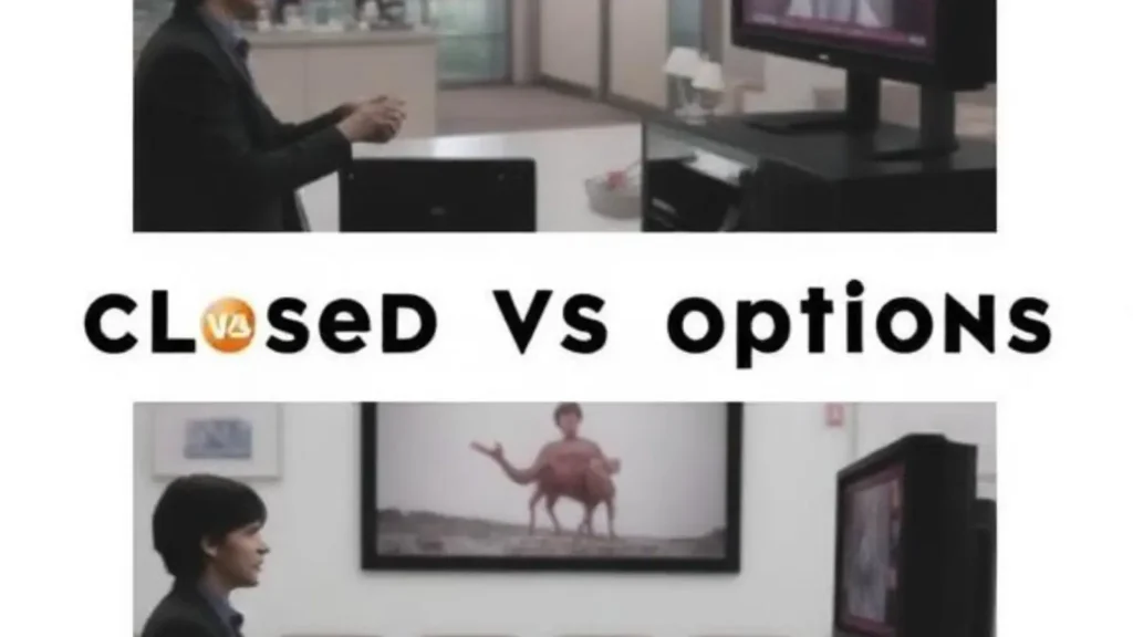 closed captions vs open captions