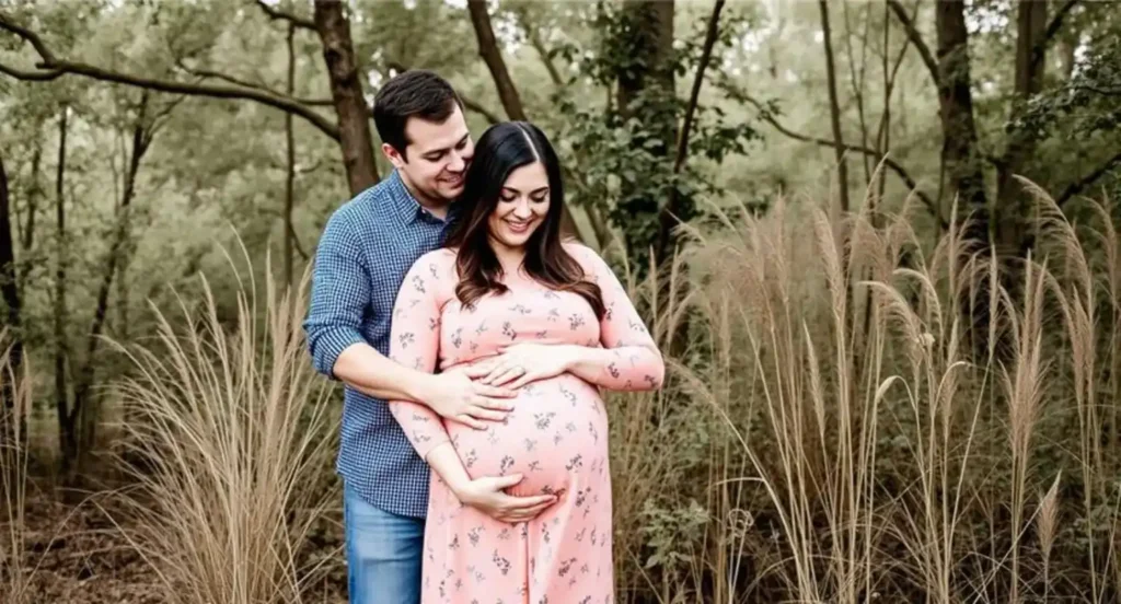 couple maternity photo captions