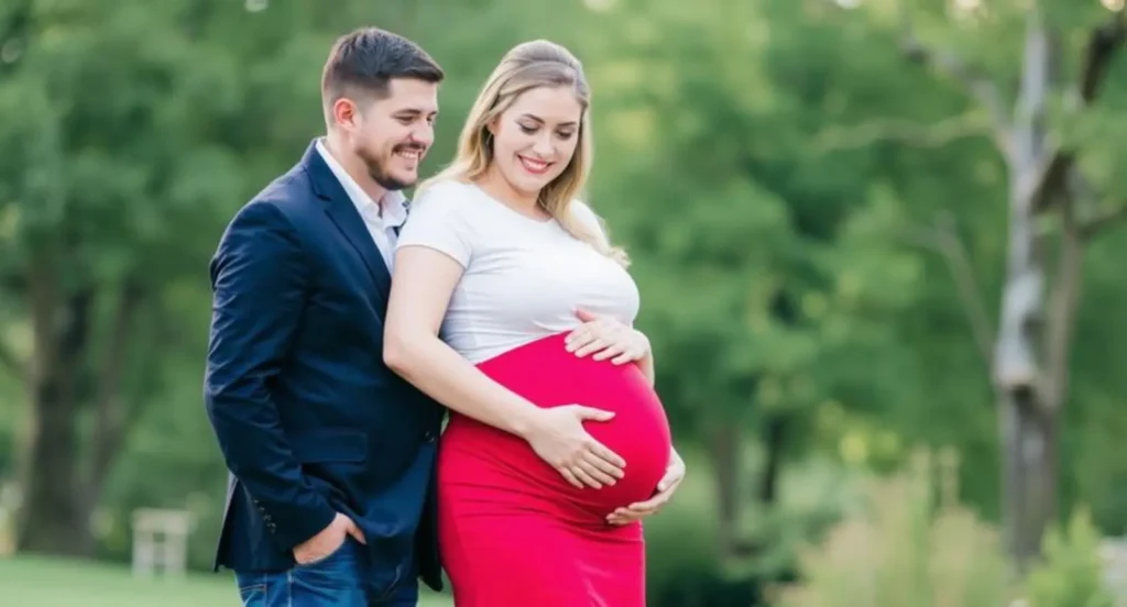 couple maternity photo captions