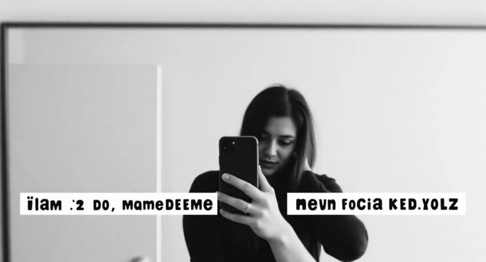 mirror selfie captions