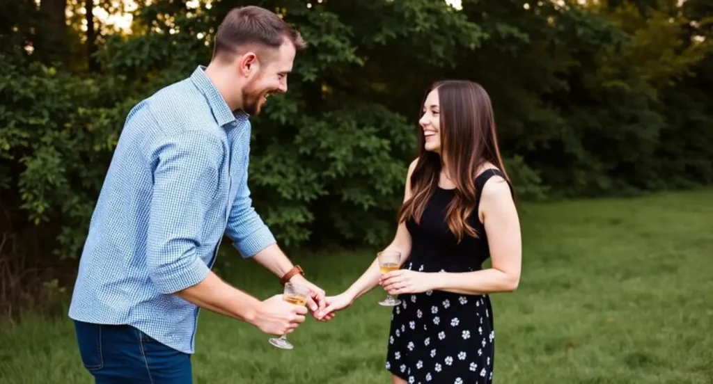 short funny engagement captions